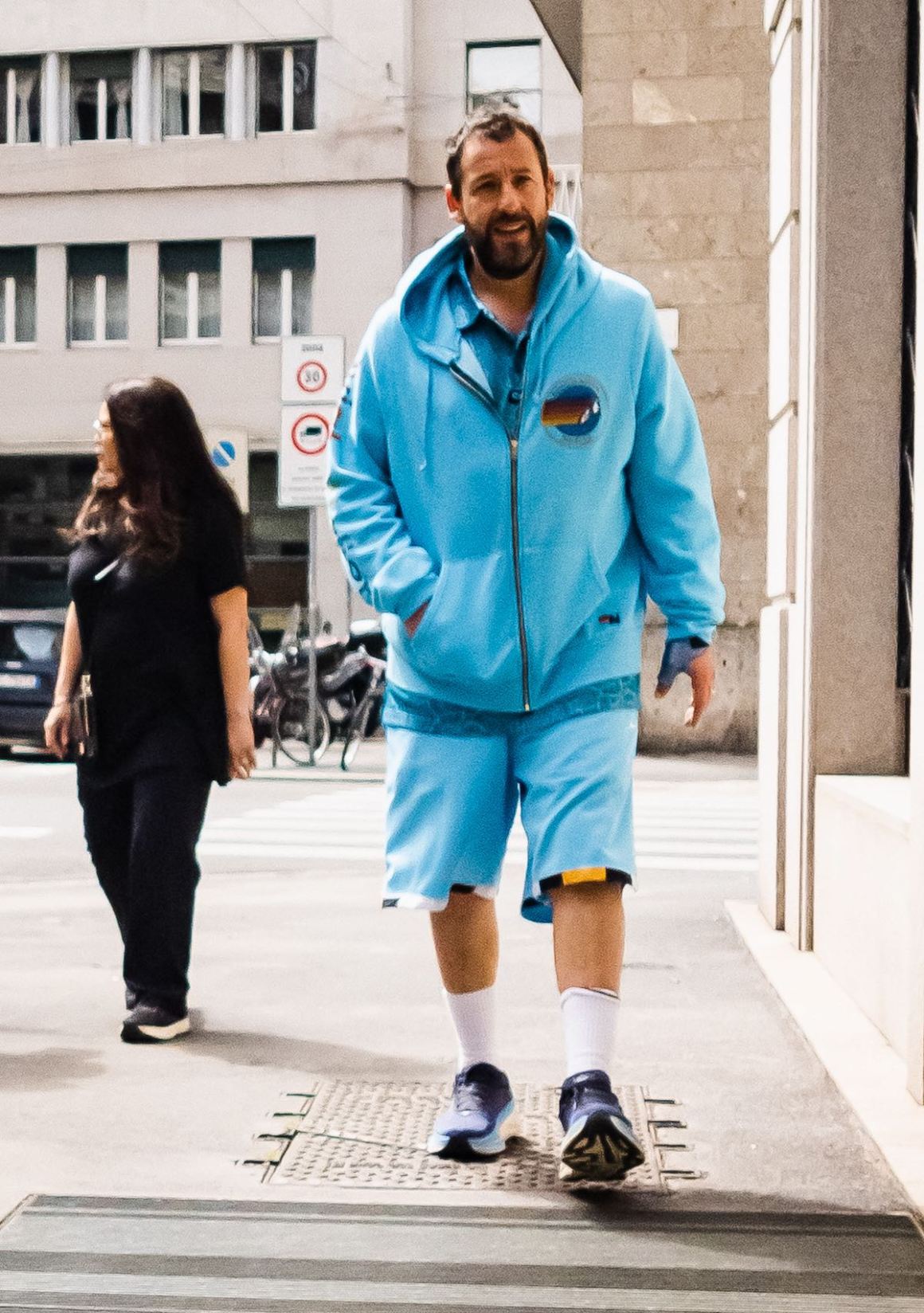 Adam Sandler spotted out in Milan