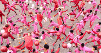 Pink Dancers for Jacquemus, Paris © Pelle Cass