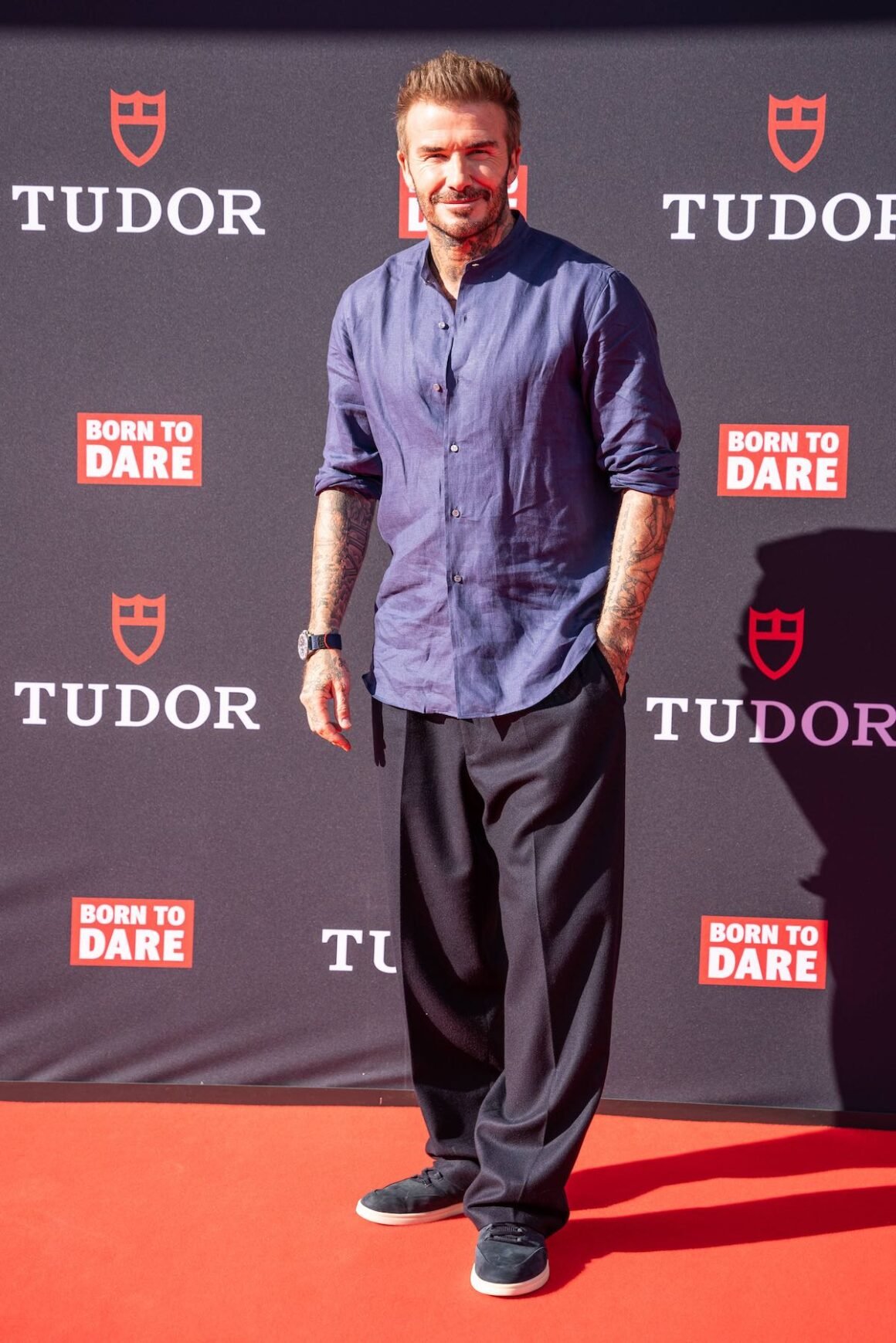 David Beckham Attends Tudor Brand Event In Barcelona
