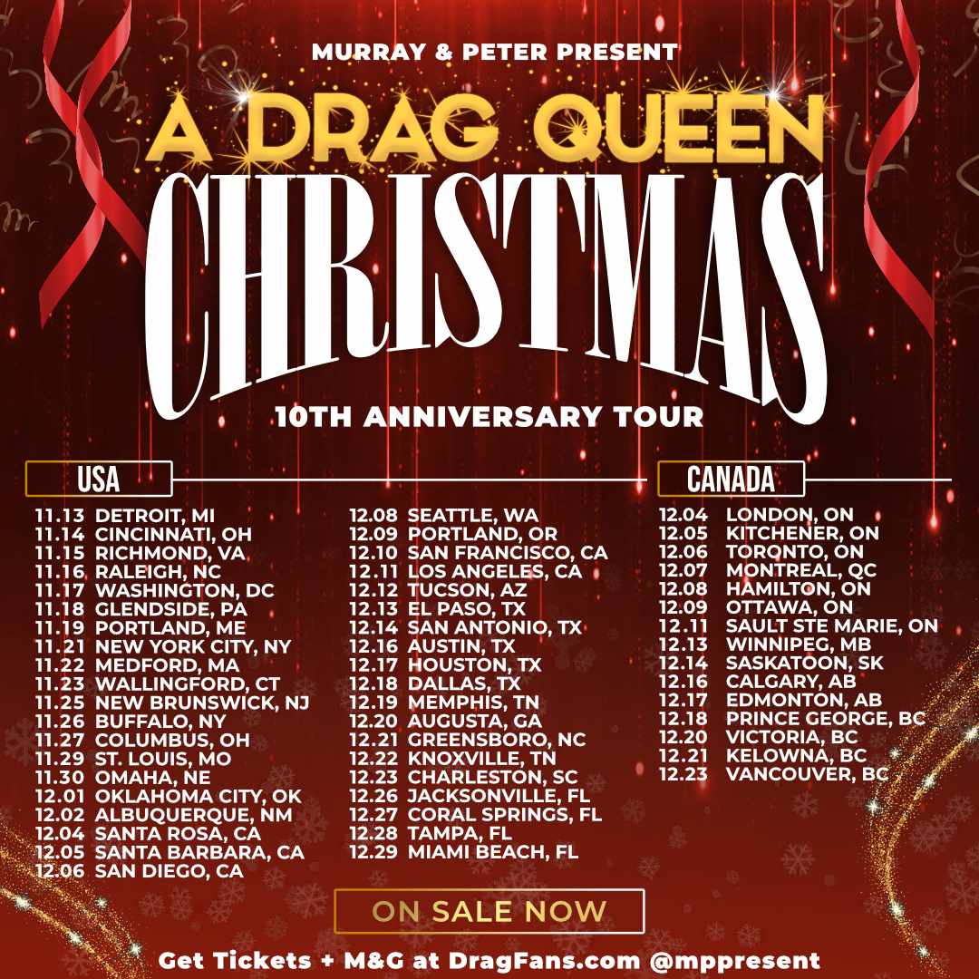 Drag Queen Christmas tour 2024