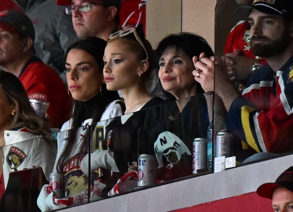 Ariana Grande attends the Stanley Cup Finals